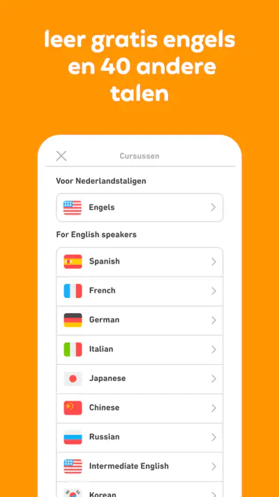 Duolingo: Taallessen screenshot 1