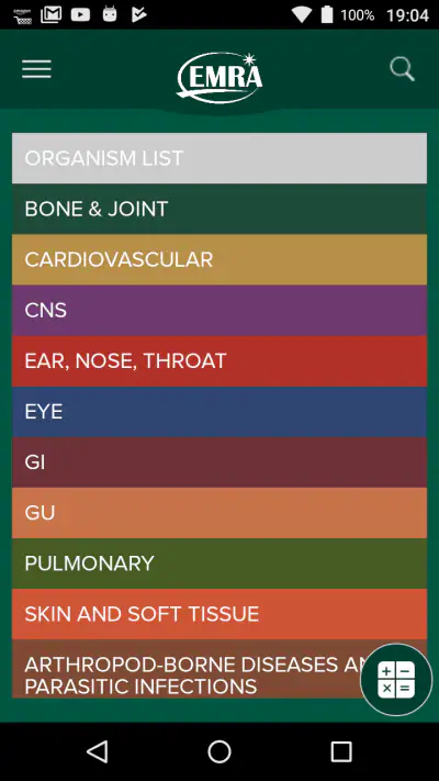 EMRA Antibiotic Guide screenshot 1