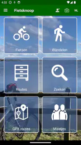 Fietsknoop fietsen en wandelen screenshot