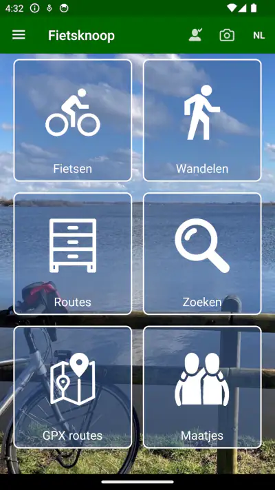 Fietsknoop fietsen en wandelen screenshot 1
