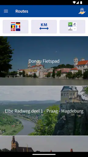Fietsvakantiewinkel route-app screenshot 1