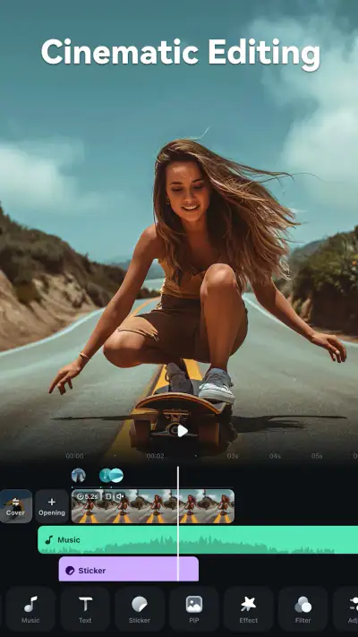 FilmoraHD - AI Video Creator screenshot 1