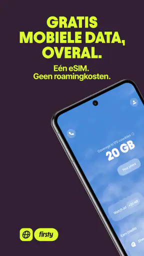 Firsty: eSIM & Mobiele Data screenshot 1