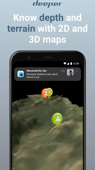 Fish Deeper - Fishing App screenshot 1