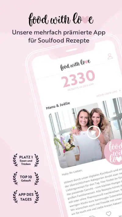 food with love: Rezepte screenshot 1