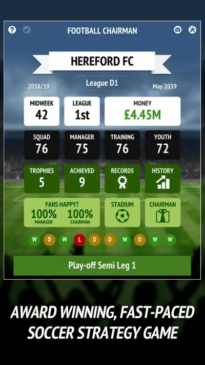 Football Chairman Pro screenshot 1