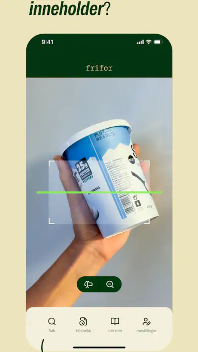 Frifor — Forstå hva du spiser! screenshot 1