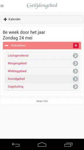 Getijdengebed screenshot 1