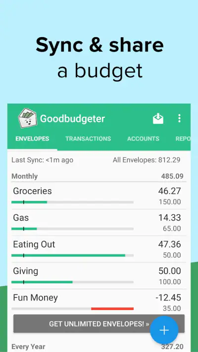 Goodbudget: Budget & Finance screenshot 1