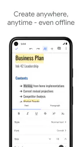 Google Documenten screenshot