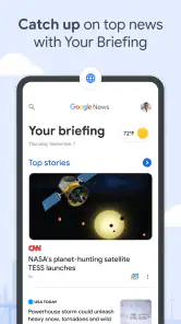 Google Nieuws screenshot