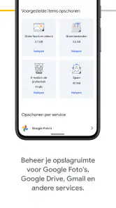 Google One screenshot