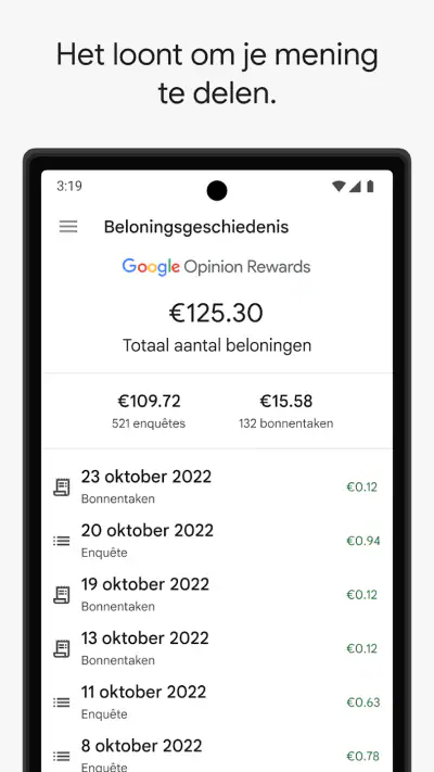 Google Opinion Rewards screenshot 1