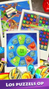 Gummy Drop: match 3 en bouw screenshot