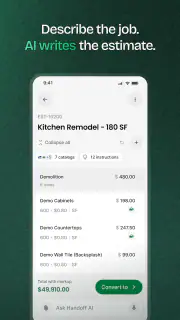 Handoff Construction Estimator screenshot 2