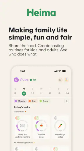 Heima: Gezinsplanner & Klusjes screenshot 1