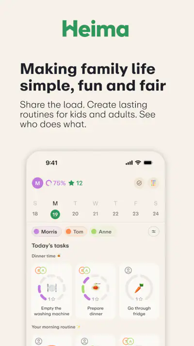 Heima: Gezinsplanner & Klusjes screenshot 1