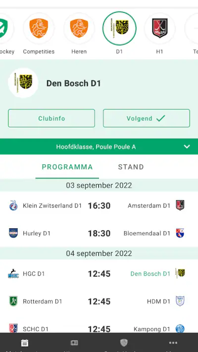 hockey.nl screenshot 1