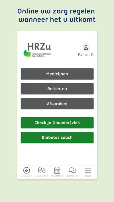 HRZU | Uw Zorg online screenshot 1