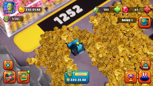 Idle Miner Zombie: Goudzoeker screenshot
