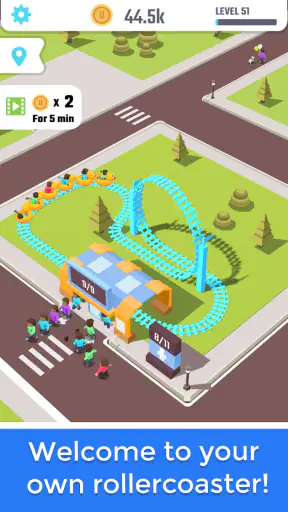 Idle Roller Coaster screenshot 1