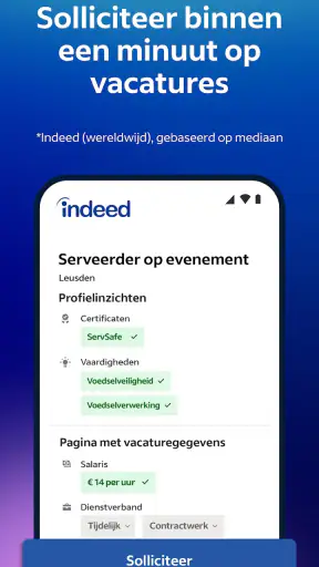 Indeed Vacatures Zoeken screenshot 1