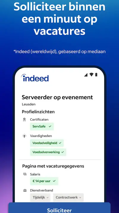 Indeed Vacatures Zoeken screenshot 1
