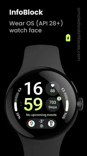 InfoBlock Watch Face screenshot 1