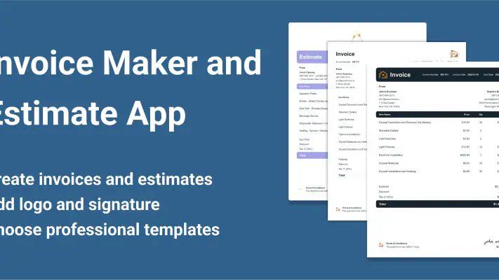 Invoice Maker and Estimate App screenshot 1
