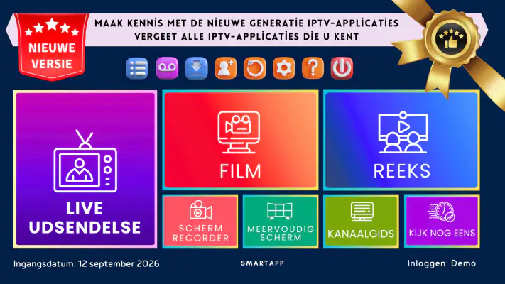 IPTV Smart Pro-Live Uitzending screenshot 1