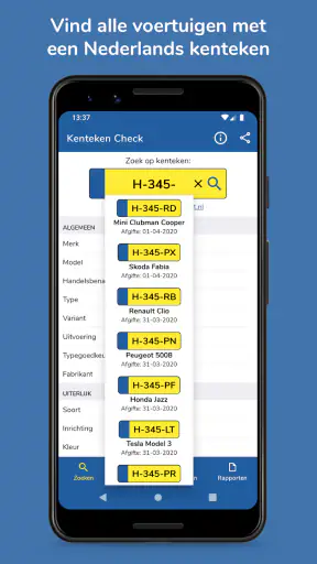 Kenteken Check screenshot 1