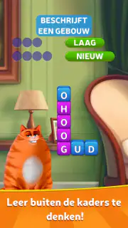 Kitty Scramble: Woord Stapels screenshot 1
