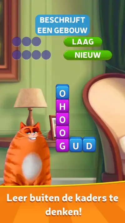 Kitty Scramble: Woord Stapels screenshot 1
