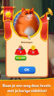 Kitty Scramble: Woord Stapels screenshot 2