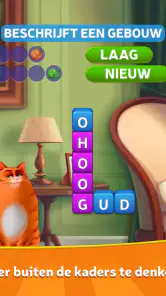 Kitty Scramble: Woord Stapels screenshot