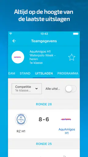 knzb waterpolo screenshot 1