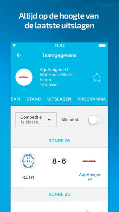 knzb waterpolo screenshot 1