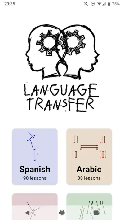 Language Transfer screenshot 1