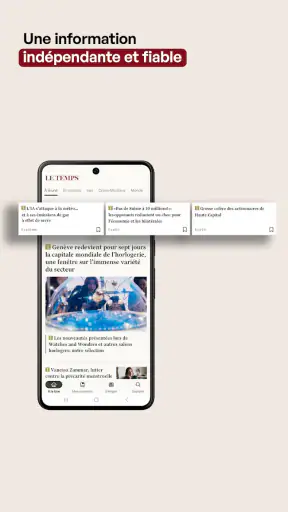 Le Temps, actualités et info screenshot 1