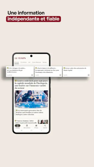 Le Temps, actualités et info screenshot 1