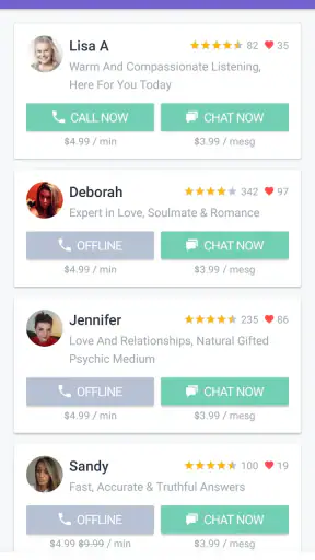 Live Psychic Chat screenshot 1