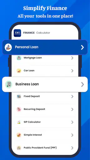 Loan, Finance & EMI Calculator screenshot 1