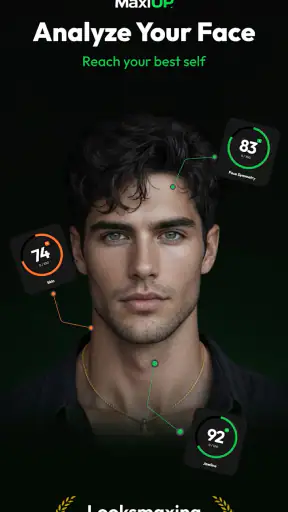 MaxiUp - AI Looksmax - Glowup screenshot 1