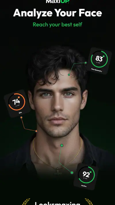 MaxiUp - AI Looksmax - Glowup screenshot 1