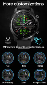 MD301 Hybrid watch face screenshot