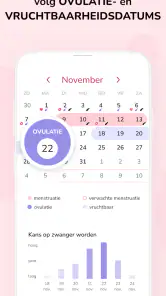 Menstruatie Kalender: Ovulatie screenshot