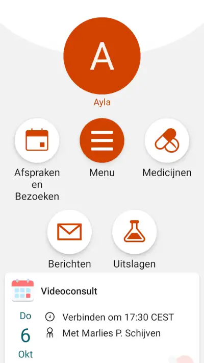 Mijn Dossier Amsterdam UMC screenshot 1