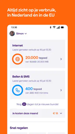 Mijn Simyo screenshot 1
