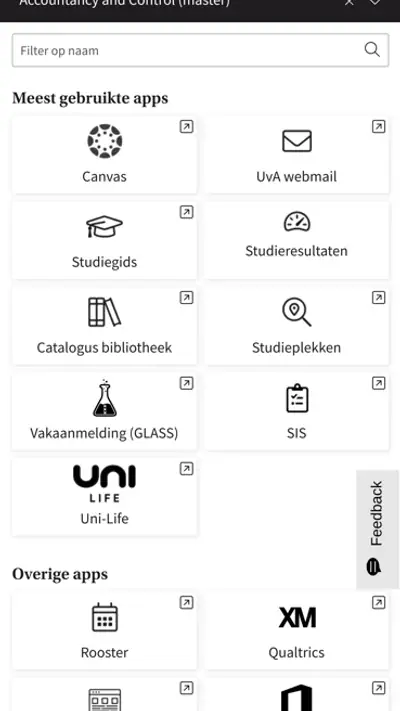 Mijn UvA screenshot 1