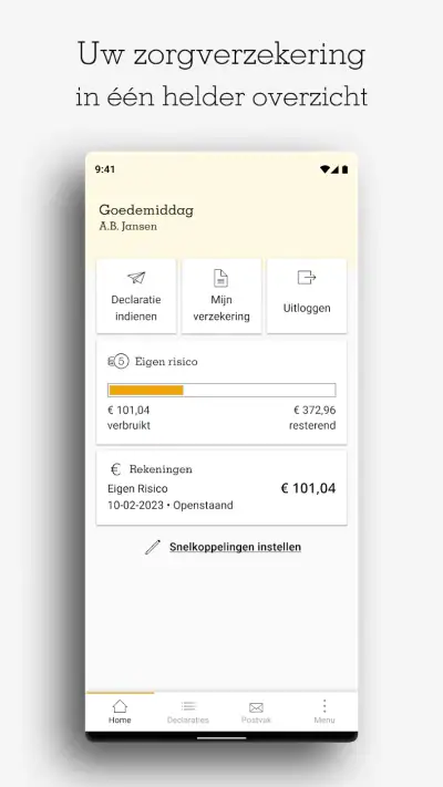 Mijn zorg van a.s.r. screenshot 1